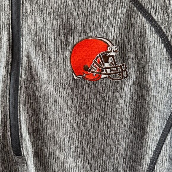 Women’s Cleveland Browns Quarter-Zip Pullover - Picture 3 of 7